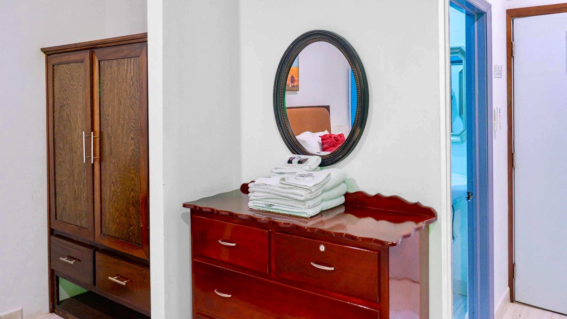 FAMILY BEDROOM DRESSER AND WARDROBE